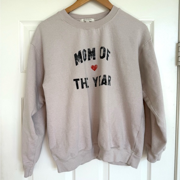 Favorite Daughter Cream Crew Sweater - Mom of the Year M - Picture 4 of 8